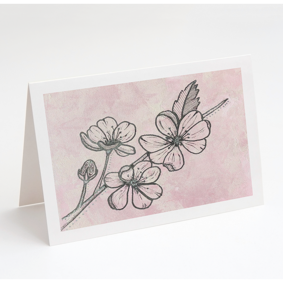 &quot;Apple Blossoms&quot; Greet &amp; Frame Greeting Card